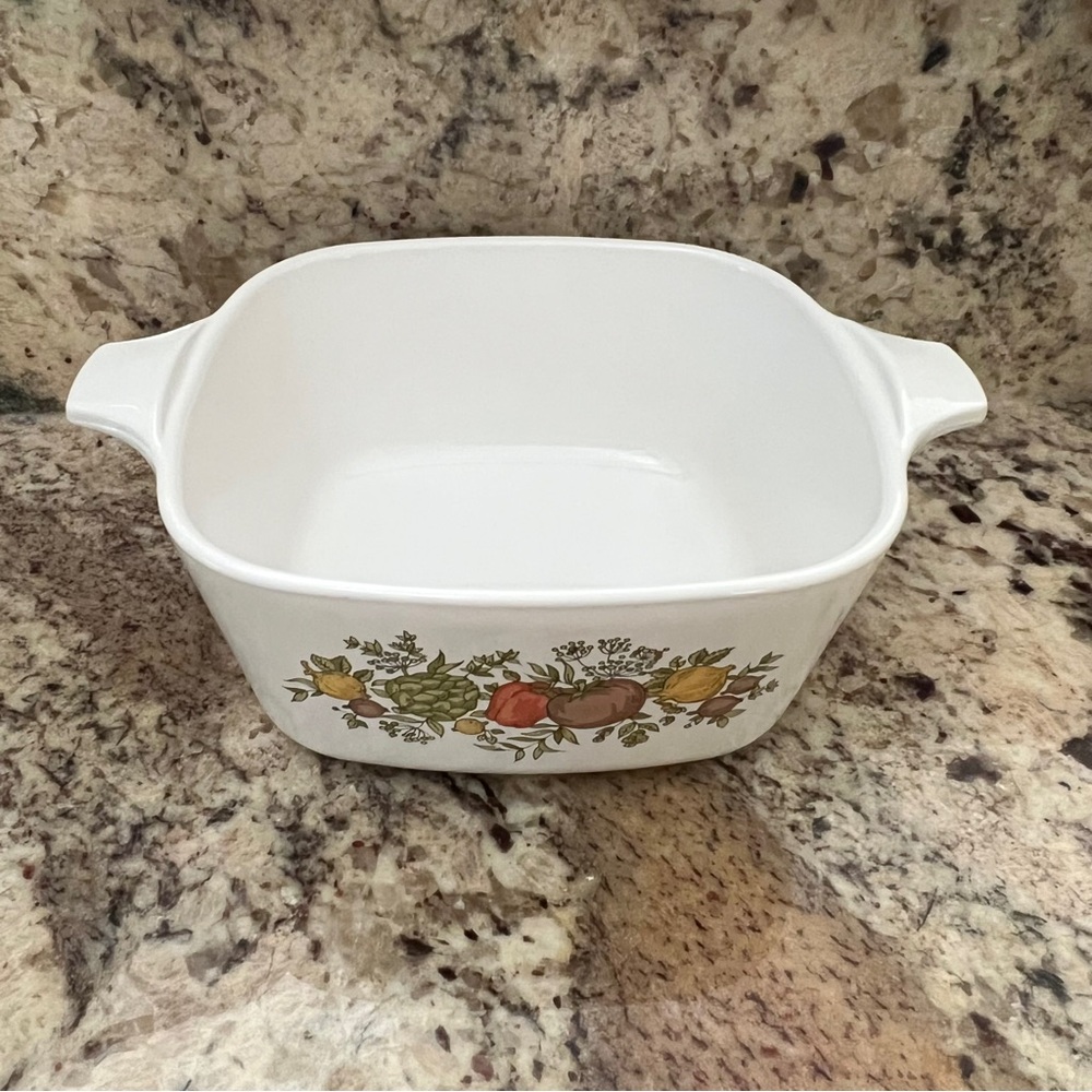 CORNING WARE SPICE OF LIFE CASSEROLE Vtg 2.75 cup Ovenware Baking Dish P-43-B